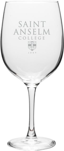 Saint Anselm College 19 oz. Wine Glass