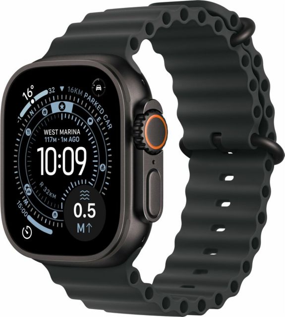 Apple Watch Ultra 3 GPS + Cellular 49mm Black Titanium Case with Black Ocean Band